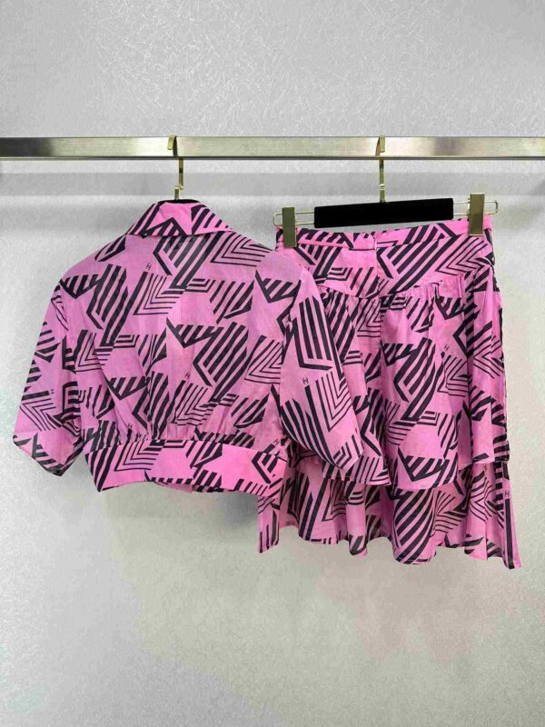 Top And Short Skirt Pink For Women