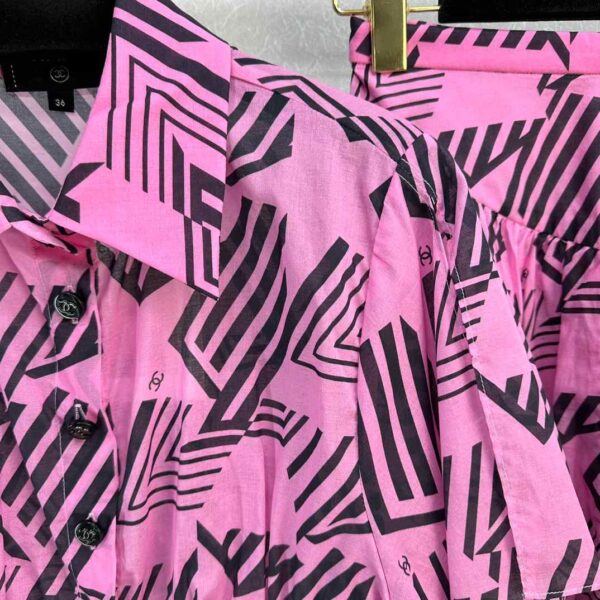 Top And Short Skirt Pink For Women