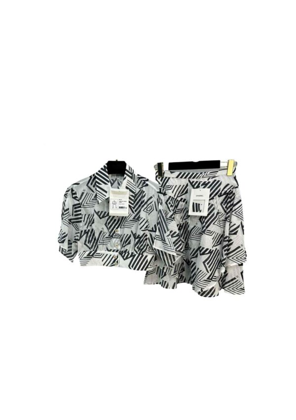 Top And Short Skirt White For Women