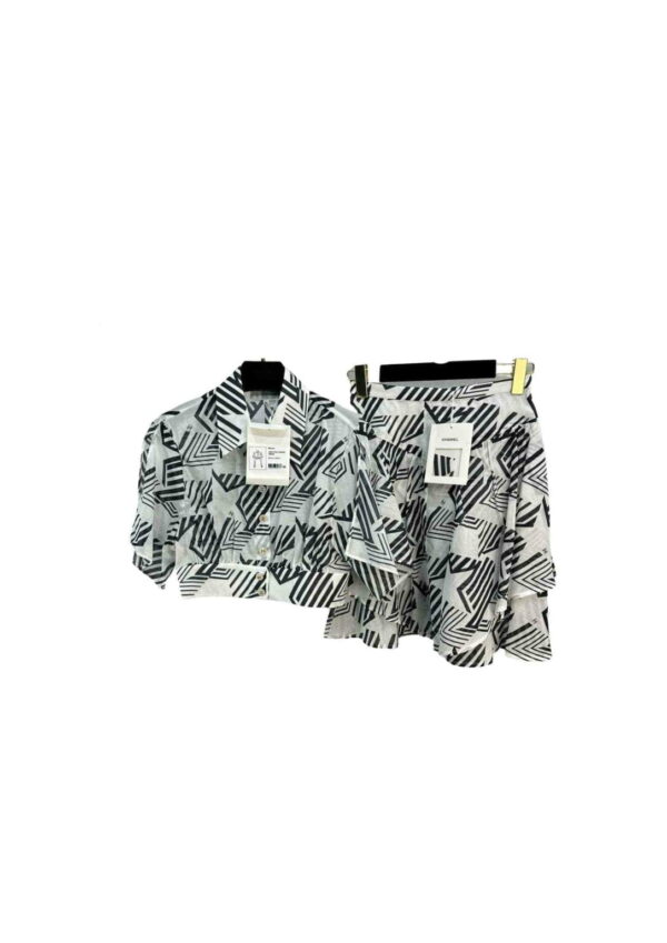Top And Short Skirt White For Women