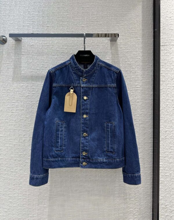 Travel Tag Denim Jacket Blue For Women