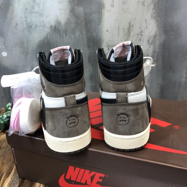 Travis Scott x Nike Air Jordan 1 Retro High OG ‘Mocha’ and White Sneaker For Women, Women's Shoes