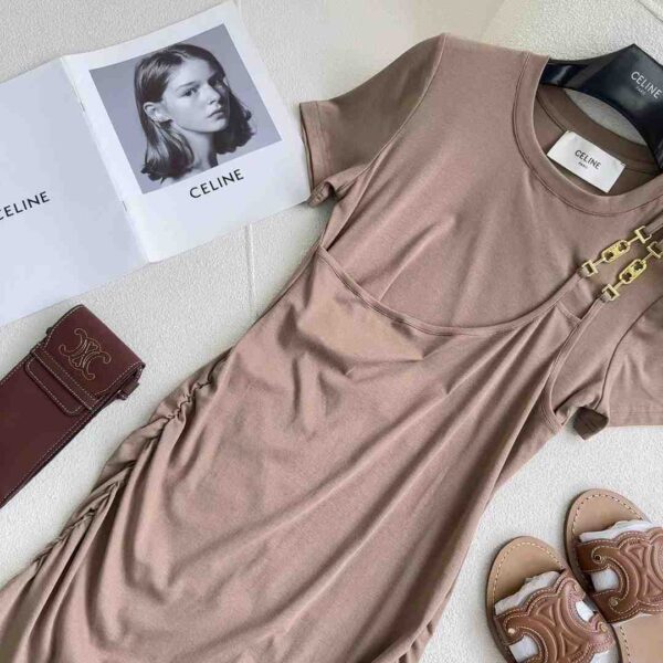 Two-Piece Irregular Dress Grey For Women