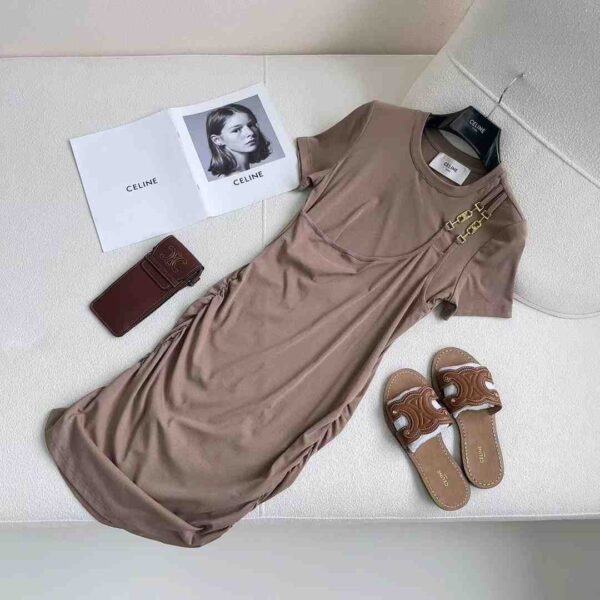Two-Piece Irregular Dress Grey For Women