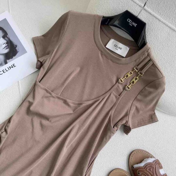 Two-Piece Irregular Dress Grey For Women