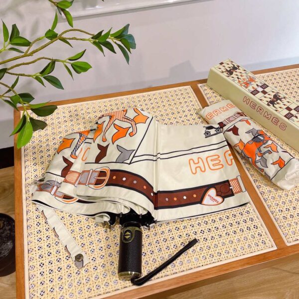 Umbrella With Logo Horse Beige