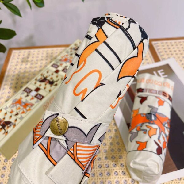 Umbrella With Logo Horse Beige