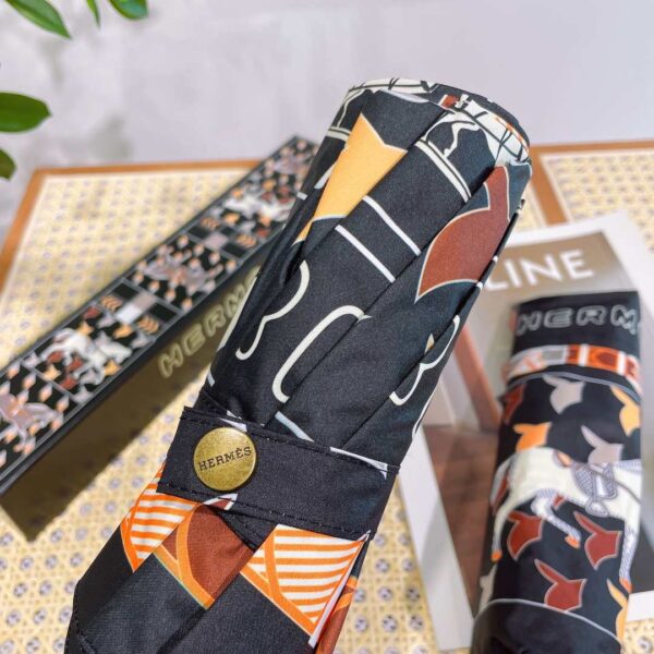 Umbrella With Logo Horse Black