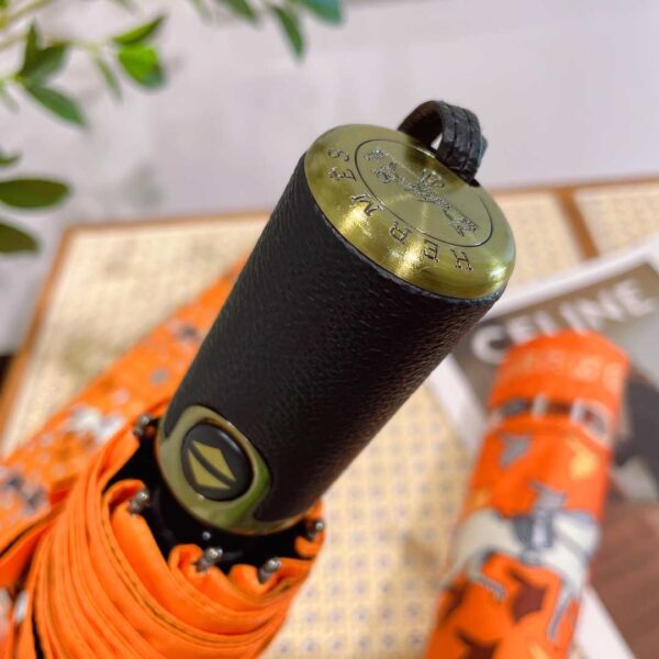 Umbrella With Logo Horse Orange