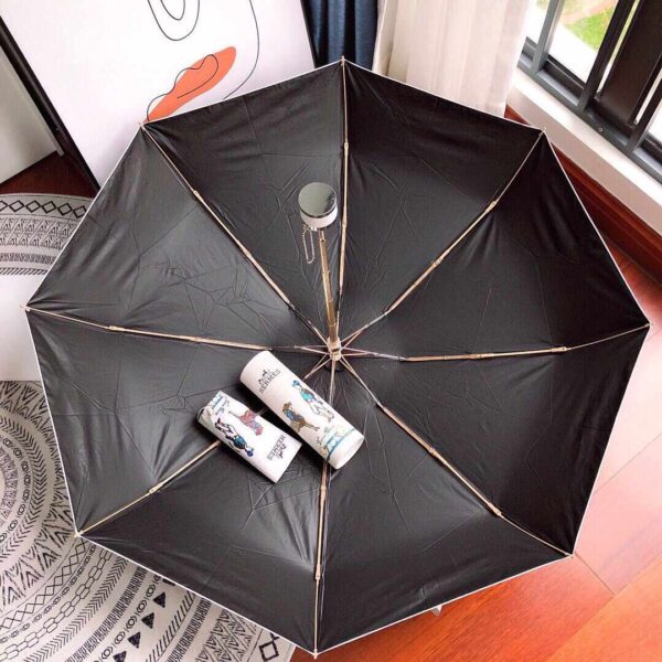 Umbrella With Logo Horse White