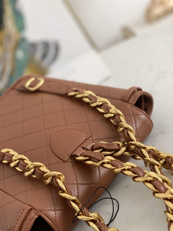[REP 1:1] Vintage Duma Backpack Black/Brown For Women 8.3in / 21cm