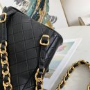 [REP 1:1] Vintage Duma Backpack Black/Brown For Women 8.3in / 21cm