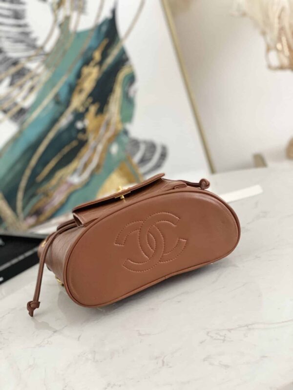 [REP 1:1] Vintage Duma Backpack Black/Brown For Women 8.3in / 21cm