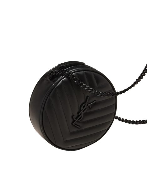 [REP 1:1] Vinyle Round Camera Crossbody Bag Black For Women NMS21_V4HJ4