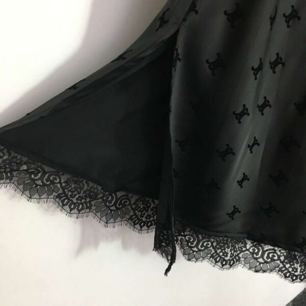 Waist Slit Skirt Black For Women