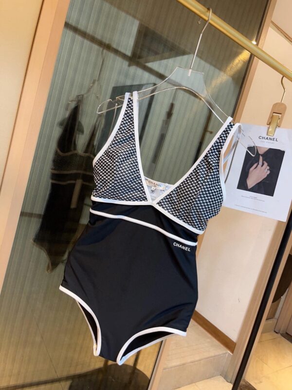 Waistline One-Piece Swimsuit Black For Women