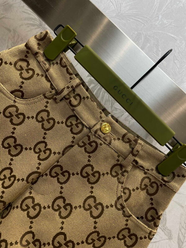 White Border Top And Shorts Brown For Women