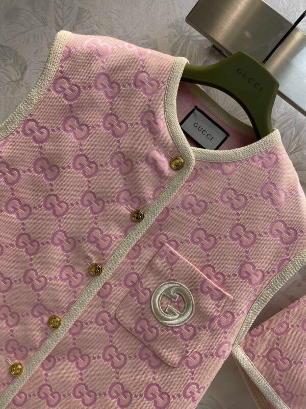 White Border Top And Shorts Pink For Women