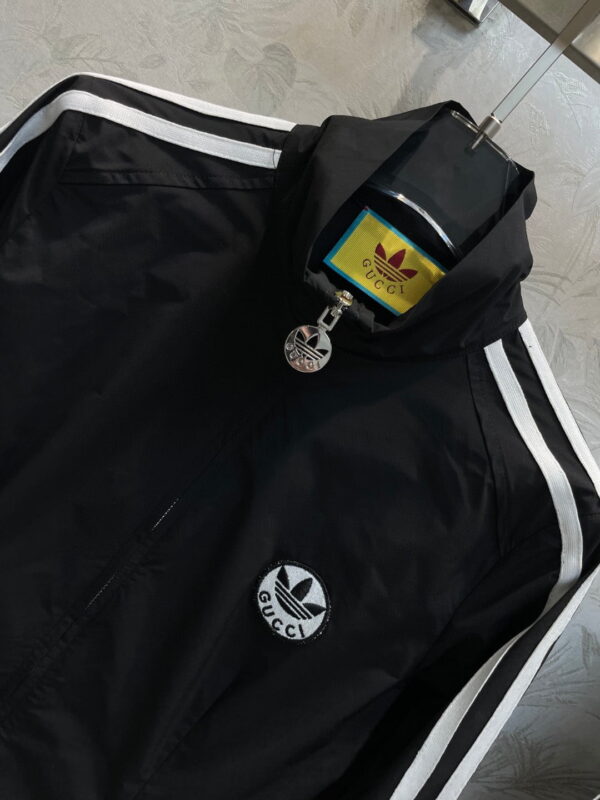 White Stripe Sport Jacket And Pants Black For Women