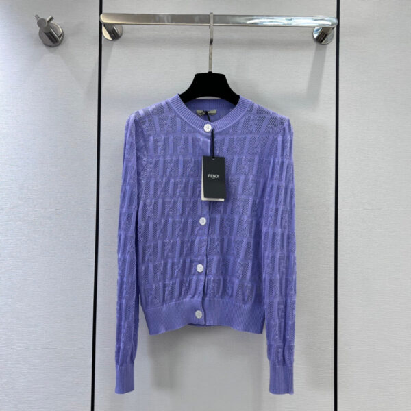 Wool Cardigan Purple For Women
