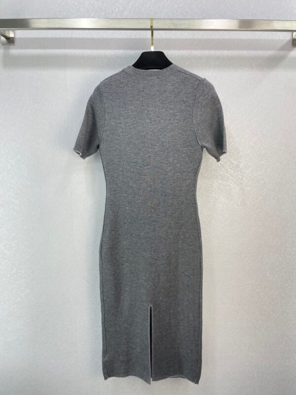 Wool Dress Grey For Women FZDB46ANERF0TAZ