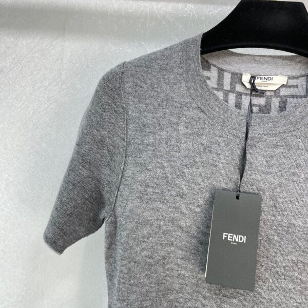 Wool Dress Grey For Women FZDB46ANERF0TAZ