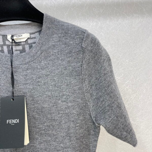 Wool Dress Grey For Women FZDB46ANERF0TAZ