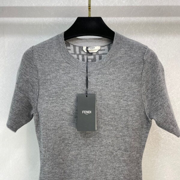 Wool Dress Grey For Women FZDB46ANERF0TAZ