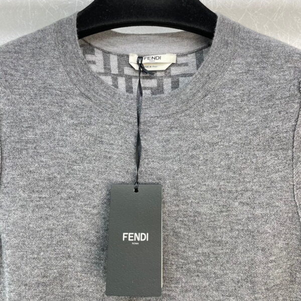Wool Dress Grey For Women FZDB46ANERF0TAZ