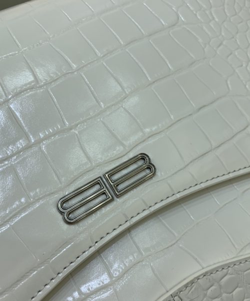 XX Embossed Large Shoulder Bag Black/White For Women 17.3 in/44 cm