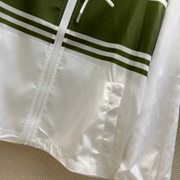 Zipper Jacket And Elastic Waist Shorts White For Women