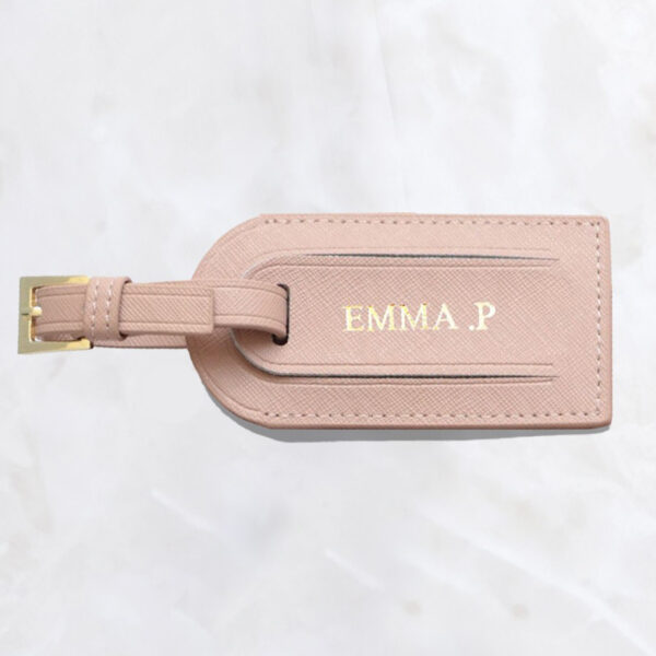 Custom Initials Genuine Leather Tag