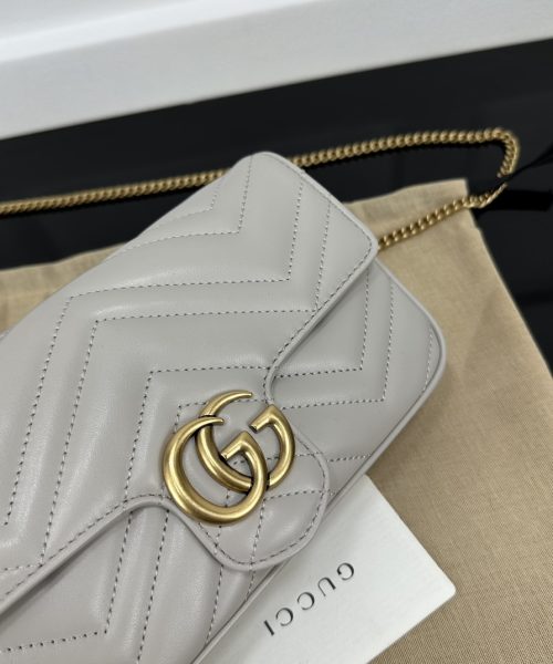 1:1 Replica GG MARMONT MINI BAG light Grey For Women 751526 AACCE 1742