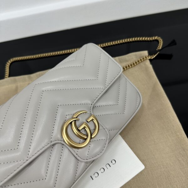 1:1 Replica GG MARMONT MINI BAG light Grey For Women 751526 AACCE 1742