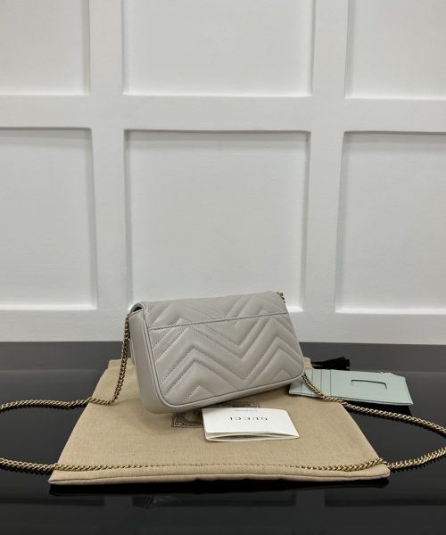 1:1 Replica GG MARMONT MINI BAG light Grey For Women 751526 AACCE 1742