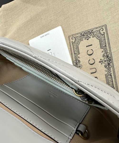 1:1 Replica GG MARMONT MINI BAG light Grey For Women 751526 AACCE 1742