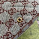 1:1 Replica GG SUPER MINI SHOULDER BAG Pale blue and brown canvas For Women 783141 FADAT 4941