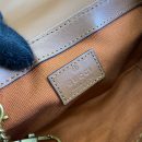 1:1 Replica GG SUPER MINI SHOULDER BAG Pale blue and brown canvas For Women 783141 FADAT 4941