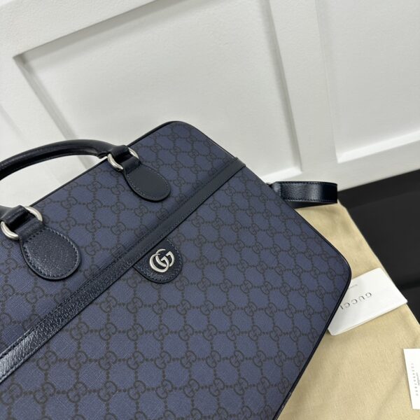 1:1 Replica Ophidia Medium GG Briefcase Dark Blue Exclusive For Men 792116 FACJT 8441