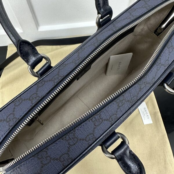 1:1 Replica Ophidia Medium GG Briefcase Dark Blue Exclusive For Men 792116 FACJT 8441