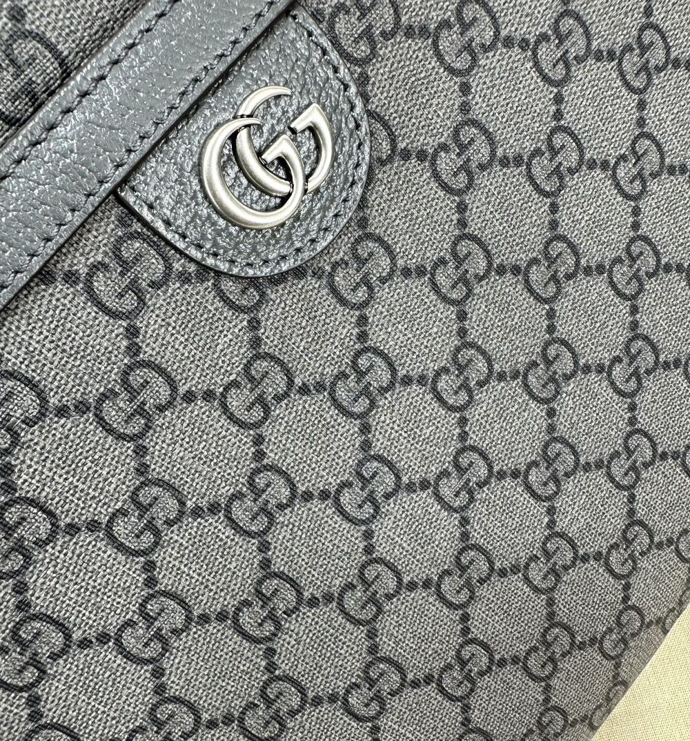 1:1 Replica Ophidia Medium GG Briefcase Dark grey Exclusive For Men 792116 FACJT 1244