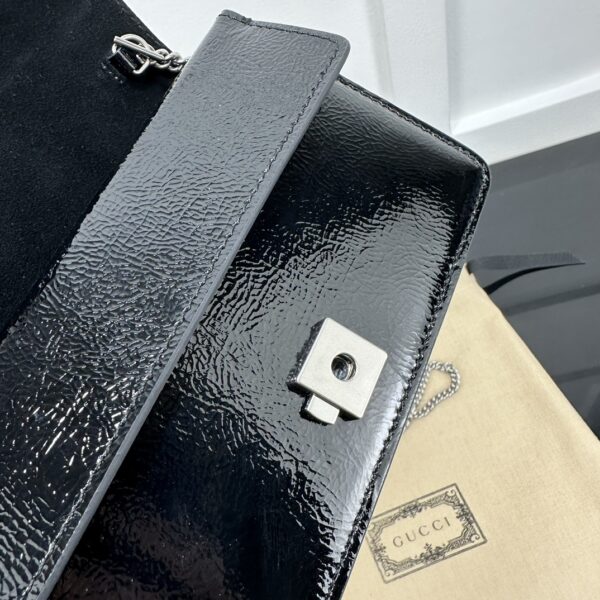 1:1 Replica GUCCI DIONYSUS SUPER MINI BAG P Black patent leather Exclusive For Women 795368 0AAA6 1000