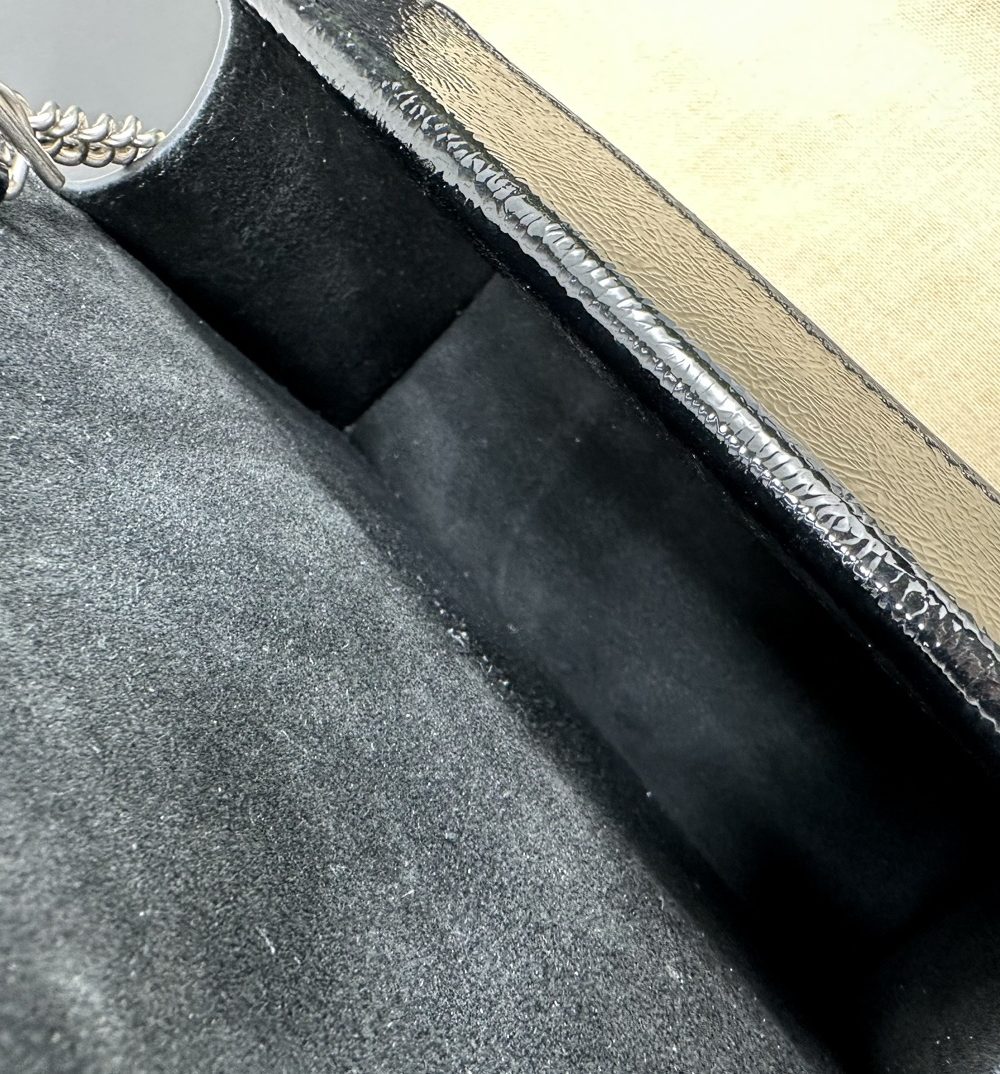 1:1 Replica GUCCI DIONYSUS SUPER MINI BAG P Black patent leather Exclusive For Women 795368 0AAA6 1000