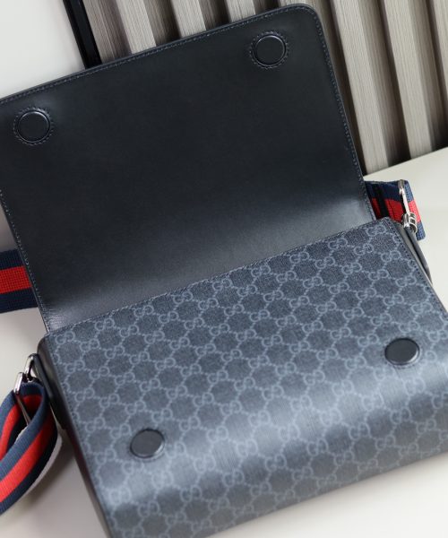 1:1 Replica GG CROSSBODY BAG P GG black Supreme canvas Exclusive For Women 771167 K5RLN 1095