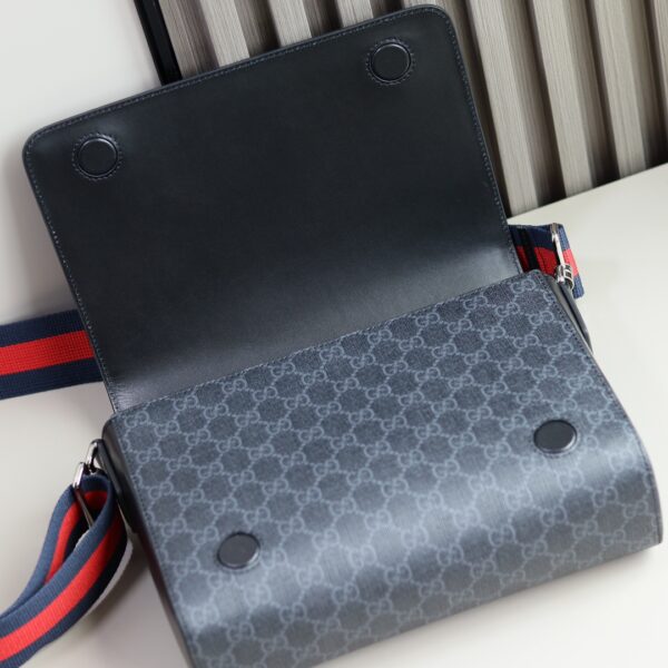 1:1 Replica GG CROSSBODY BAG P GG black Supreme canvas Exclusive For Women 771167 K5RLN 1095