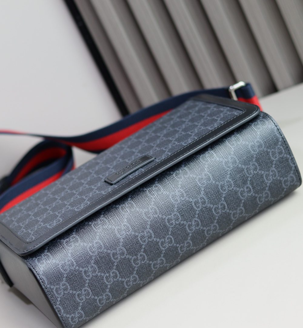 1:1 Replica GG CROSSBODY BAG P GG black Supreme canvas Exclusive For Women 771167 K5RLN 1095