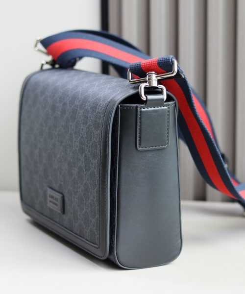 1:1 Replica GG CROSSBODY BAG P GG black Supreme canvas Exclusive For Women 771167 K5RLN 1095