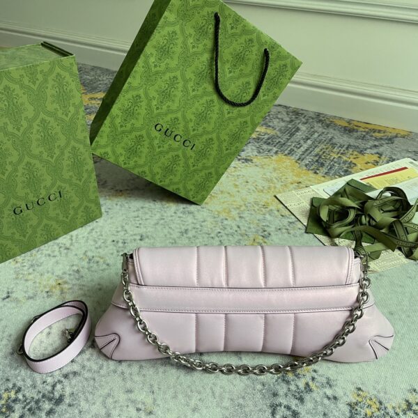 1:1 Replica GG HORSEBIT CHAIN MEDIUM SHOULDER BAG P Pink iridescent quilted leather Exclusive For Women‎ 764255 AAC31 5826
