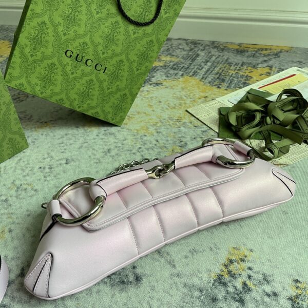 1:1 Replica GG HORSEBIT CHAIN MEDIUM SHOULDER BAG P Pink iridescent quilted leather Exclusive For Women‎ 764255 AAC31 5826
