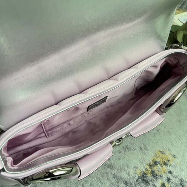 1:1 Replica GG HORSEBIT CHAIN MEDIUM SHOULDER BAG P Pink iridescent quilted leather Exclusive For Women‎ 764255 AAC31 5826